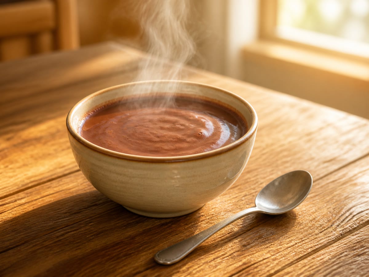 Eén kom warme chocolademelk, vijf zintuigen aan het werk vóór de eerste slok.