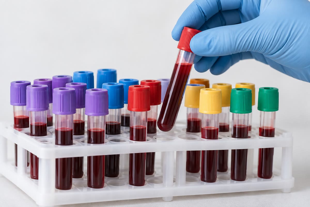 Blood samples: their pH is held within a narrow range.